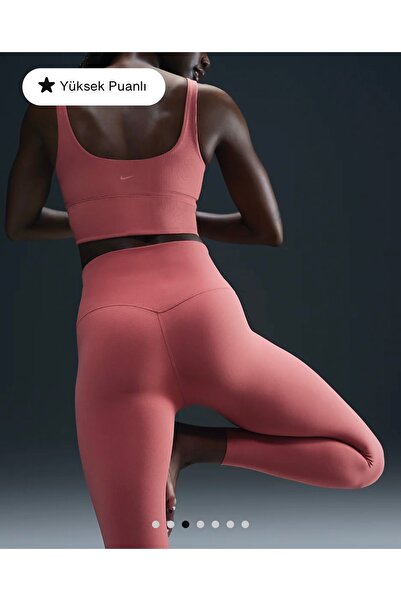 Nike Dri-Fit Zenvy Gentle-Support InfinaSoft High-Waisted 7/8 Training Pembe Kadın Tayt