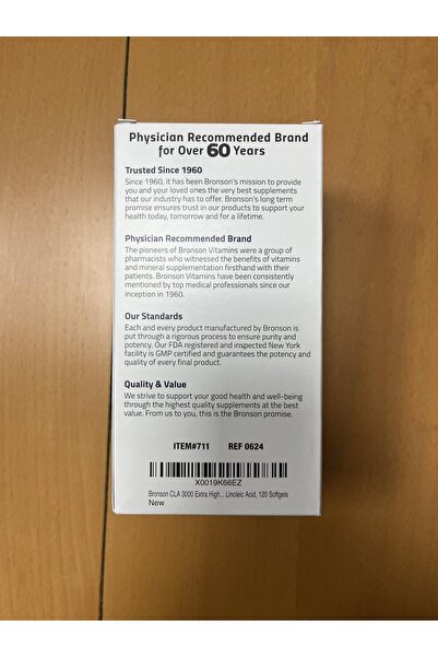 Bronson CLA 3000 Extra High Potency for Weight Management & Lean Muscle, Non-Stimulating, 120 Softgels