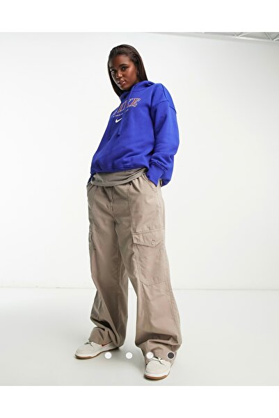 Nike Sportswear Phoenix Oversized Pollover Hoodie Mavi Kadın Sweatshirt