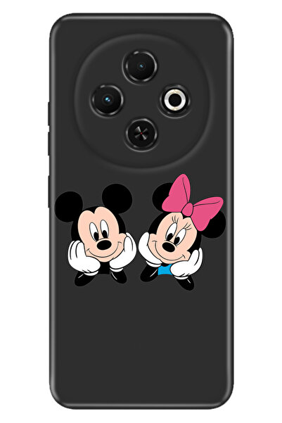 TECNO Spark 30C 6.67 " Kılıf Tecno Kamera Koruma Silikon Baskılı Minnie Mickey