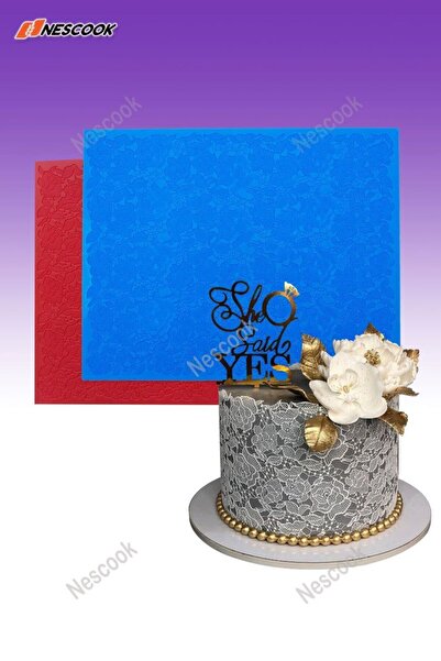 Neskuk Lace Pattern Silicone Mold for Cake Edge