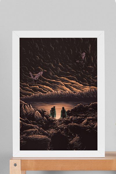 Saturn Pictură înrămate Stăpâna Inelelor - Pictură poster Frodo și Sam