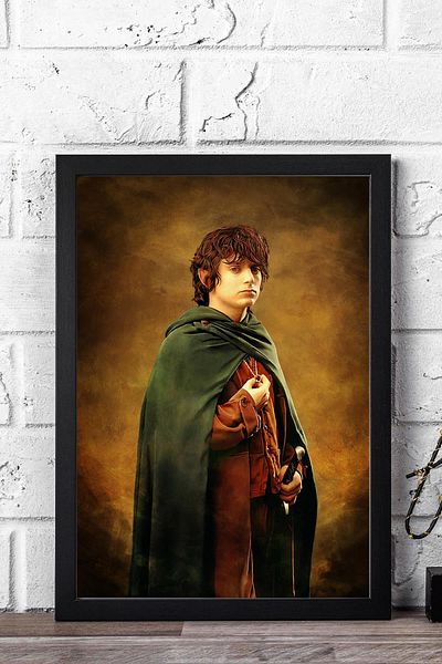 Saturn Stăpâna Inelelor Frodo Pictură înrămare - Pictură poster film
