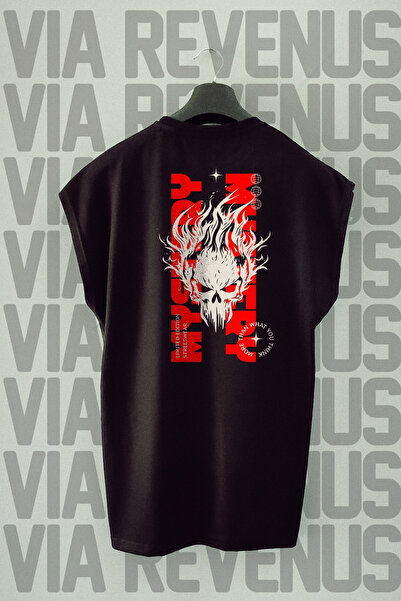 Vordevia Misteriozna majica bez rukava Štampano Zero Sleeve okrugla kragna Sp...