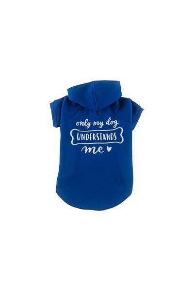 JesPawty Navy Blue Hooded Dog Outfit