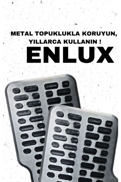 ENLUX Akıllı Oto Paspas Metal Topukluk "Universal-Paslanamaz"