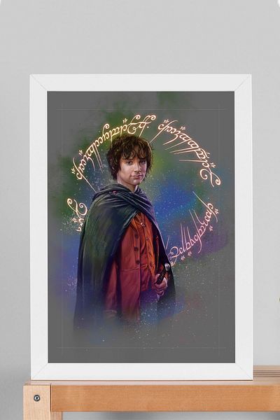Saturn Stăpâna Inelelor Frodo Baggins Pictură înrămată - Pictură poster film