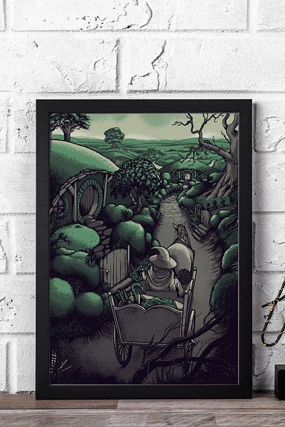 Saturn The Lord of the Rings Framed Painting - the Shire Posterpainting