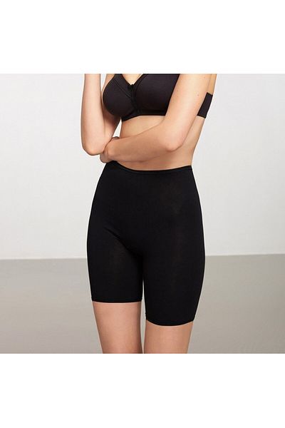Kom Pantaloni lungi din bumbac modal pentru femei, 2 piese, negruю Kuloglu