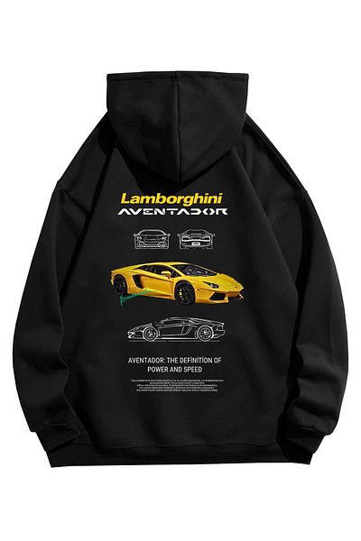 VEK Oversize Sweatshirt Lamborghini Aventador Model