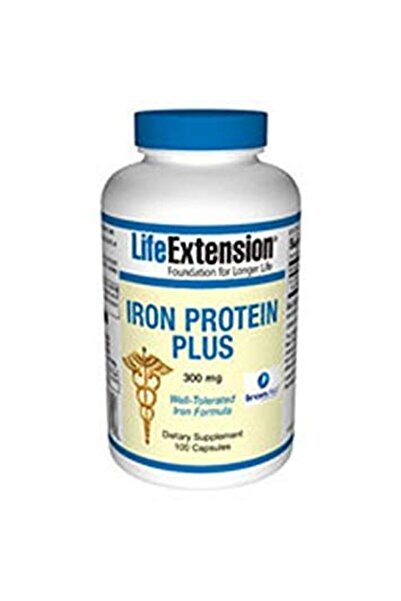 Life Extension Iron Protein Plus 300 MG 100 VEGTARIAN Capsules (Multi-Pack)