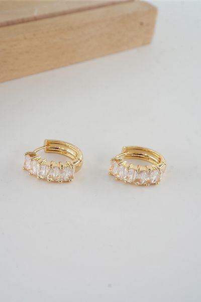 ARTEMİSİA Women Vip Series Antiallergenic Mixed Figured Zircon Stone 3 Earring Set