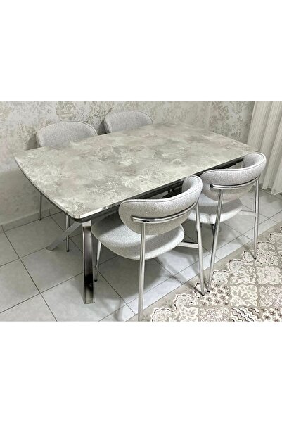 iclalofis 4’lü mutfak sandalyesi salon sandalyesi cafe restoran sandalyesi