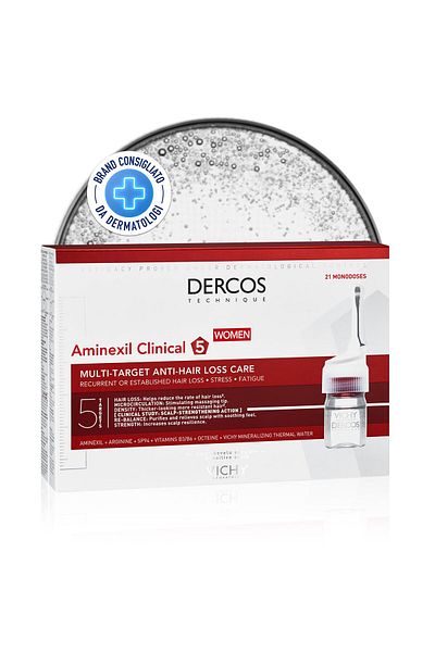 Vichy DERCOS aminexil clinical soin traitant anti-chute 21 x 6 ml