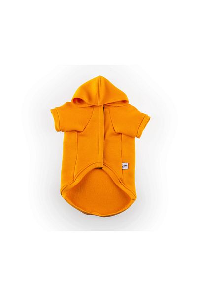JesPawty Mustard Hooded Dog Outfit