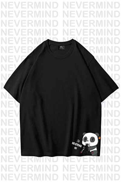 NEVERMIND Μπλουζάκι Unisex Γυναικείο Ανδρικό Nevermind Panda Special Design μ...