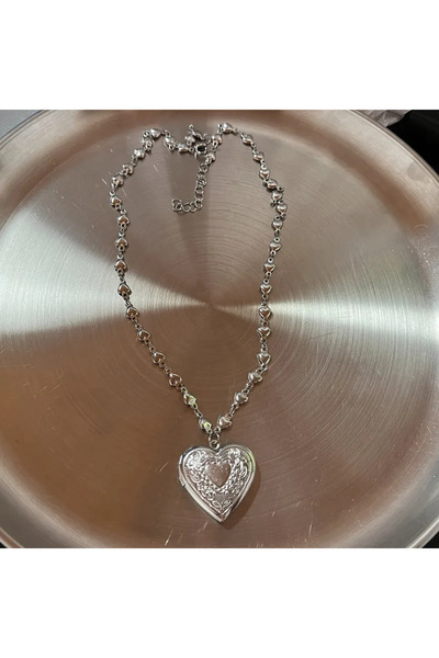 Choice قلادة على شكل قلب من AXL40129W Forever Love للنساء مصنوعة من خرز إيبوك...