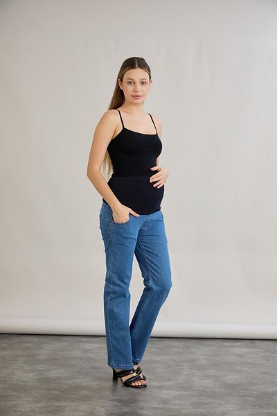 LİYACA Blugi de maternitate din Lycra