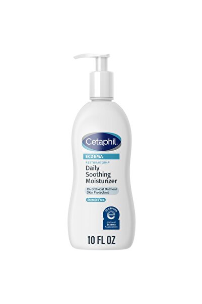 Cetaphil RESTORADERM Eczema Soothing Moisturizer, 10 fl oz, 24Hr Hydration, F...