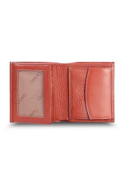 GUARD Tan Genuine Leather Men's Wallet with Coin Purse P29
