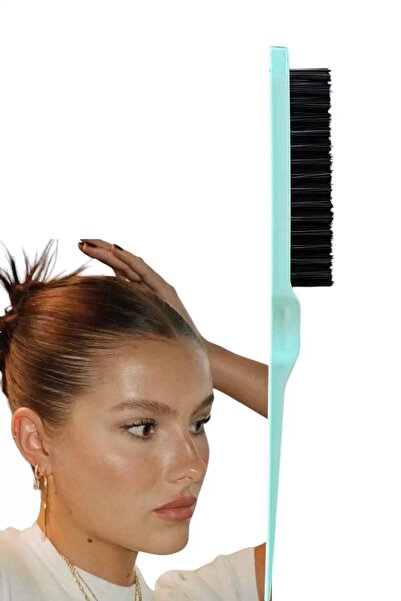 CAŞ DEKORASYON Četka/češalj za punđu zelene boje