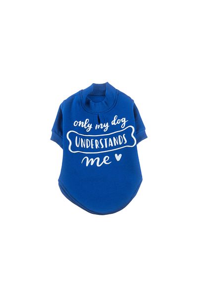 JesPawty Navy Blue Sweatshirt Dog Outfit
