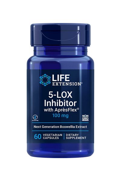 Life Extension 5-LOX Inhibitor with AprèsFlex®, 100 mg Boswellia, Supports Joint & Arterial Health, 60 Capsules