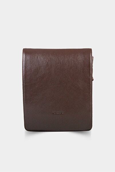 GUARD Kahverengi Hakiki Deri Omuz Askılı Çanta Erkek / Kadın P1755