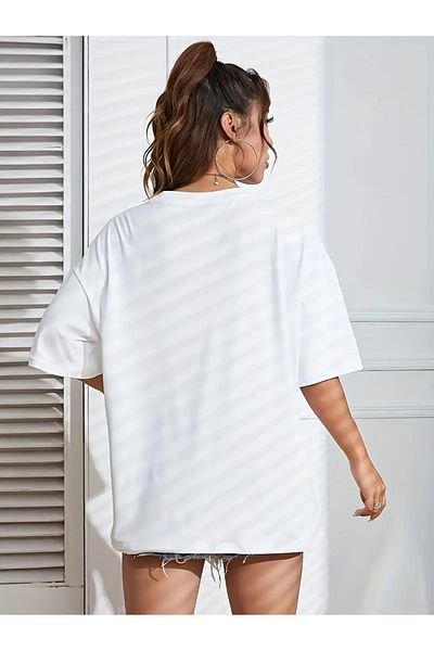 AMMA Μπλουζάκι Unisex Bonjour Madame με στάμπα Oversize 100% βαμβάκι
