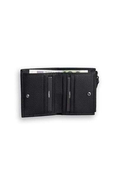 GUARD Black Genuine Leather Women's Wallet - Small Size with Coin P2283