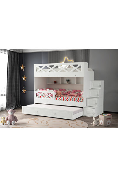 miracool Mars Ranza / 2adet Bambo Yaylı Yatak Dahil / Ücretsiz Kurulum / %100 MDF