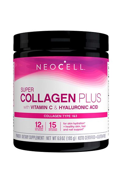Neocell Super Collagen Plus with Vitamin C & Hyaluronic Acid, Skin, Hair & Nails Support, 6.9 oz