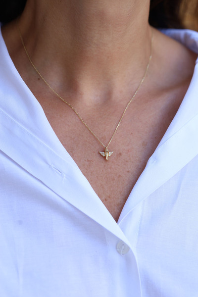 Yenigün Kuyumculuk 14 Ayar Altın Melek Kolye