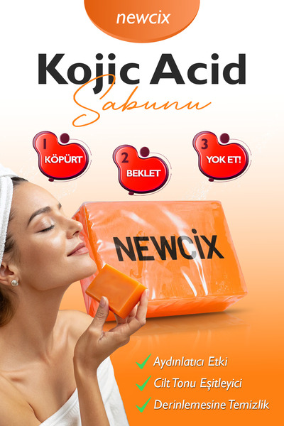 newcix Turmeric Zerdeçallı Kojik Asit Acid Gözenek Sıkılaştırıcı Leke Karşıtı...