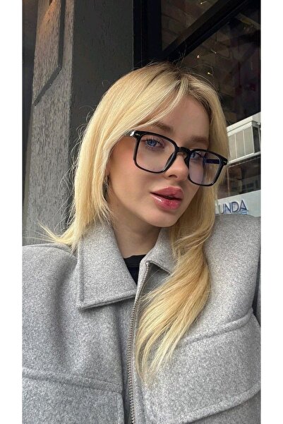 LOOKUP NEW Unisex Kadın Erkek Dikdörtgen Kare Mavi Işık Korumalı Blue Block Y...