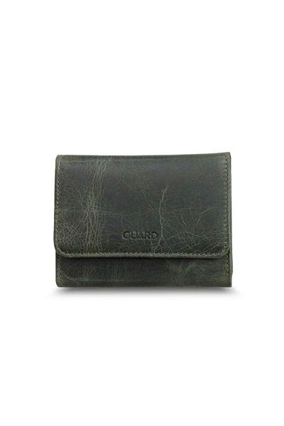 GUARD Crazy Green Women's Wallet Genuine Leather with Coin Compartment P214