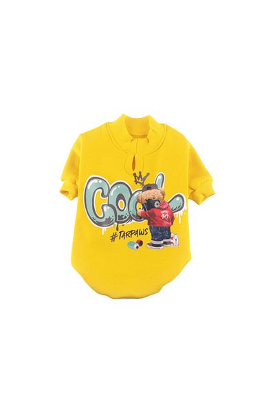 JesPawty Yellow Sweatshirt Dog Outfit