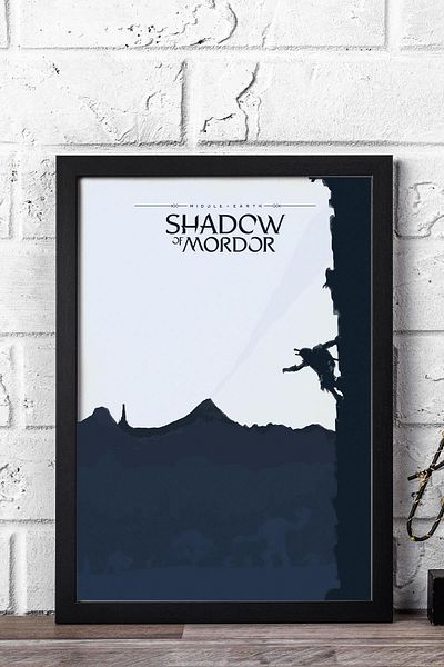 Saturn The Lord of the Rings Mordor Framed Painting - Movie Poster Painting