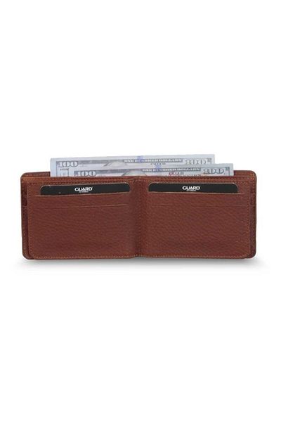 GUARD Men's Tan Genuine Leather Wallet P1315