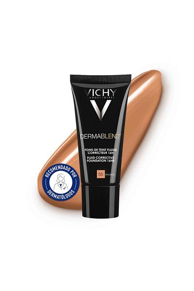 Vichy كريم أساس سائل تصحيحي من ديرمابلند مع عامل حماية من الشمس 35، 15 أوبال، 1 أونصة سائلة
