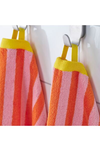IKEA SLANHÖSTMAL рушник для ванної кімнати, помаранчево-рожевий, 70x140 см