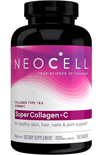 Neocell Super Collagen Plus C, Type 1 And 3 - 6000 Mg - 250 Tablets