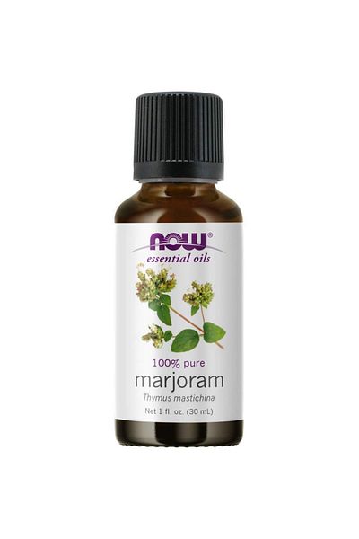 Now Foods Marjoram Essential Oil, 100% Pure, Cold Pressed, Vegan, 1-Ounce, Child Resistant Cap