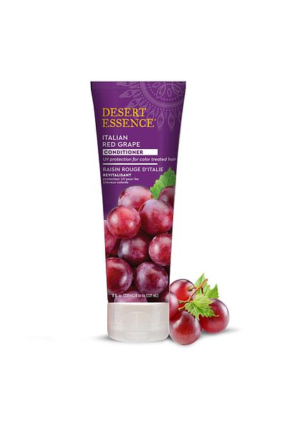 Desert Essence Italian Red Grape Conditioner with Resveratrol, Sea Kelp, Nettle Extracts - Vegan, Gluten-Free, 8oz