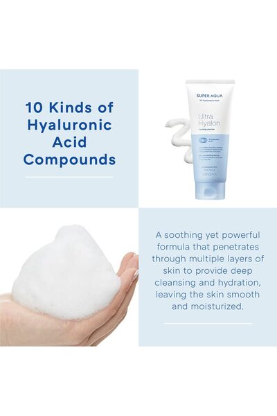 Missha Super Aqua Ultra Hyalron Cleansing Foam