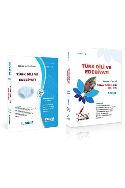 Egem Eğitim Yayınları AÖF Türk Dili ve Edebiyatı 1.Sınıf Bahar Dönemi Konu An...