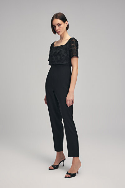 adL Dantelli Kare Yaka Tulum