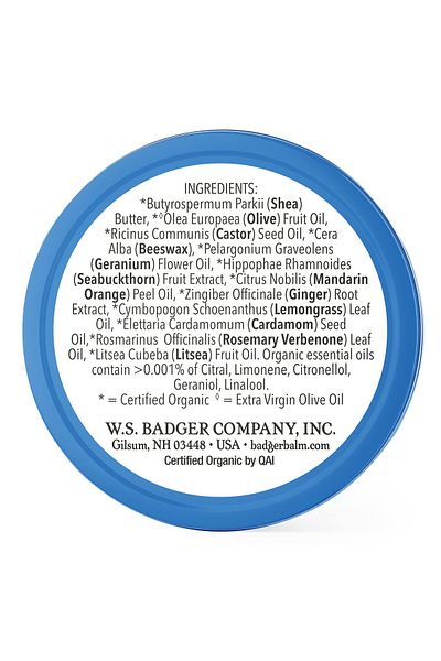 Badger Organic Cuticle Cream with Shea Butter, Citrus Scent, .75oz Tin, Soothes Dry & Splitting Cuticles