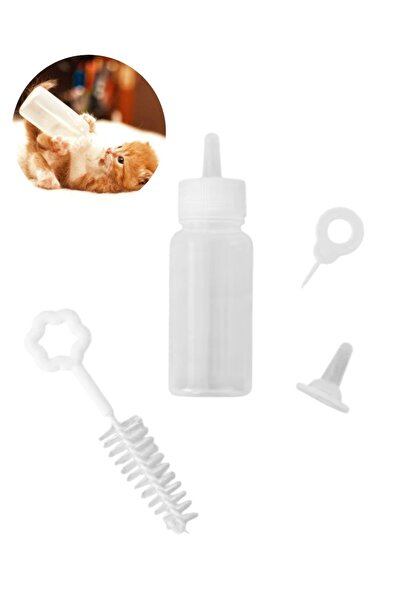 Sevpatik Yavru Kedi Köpek Biberon Seti – Besleme ve Temizleme Seti + Yedek Em...