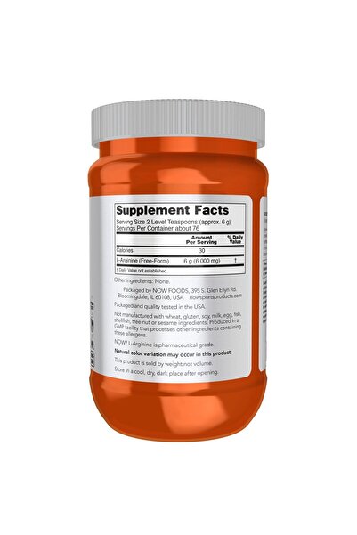 Now Foods NOW Sports Nutrition, L-Arginine Powder, Nitric Oxide Precursor, Amino Acids, 1-Pound
